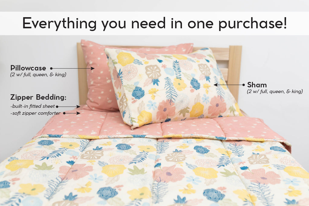 Blossoms Zipper Bedding