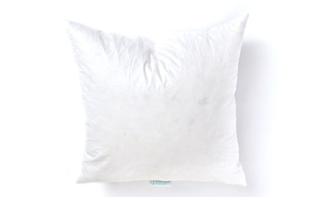 A white euro feather pillow insert.