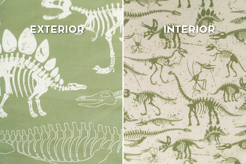 Fossils Zipper Bedding