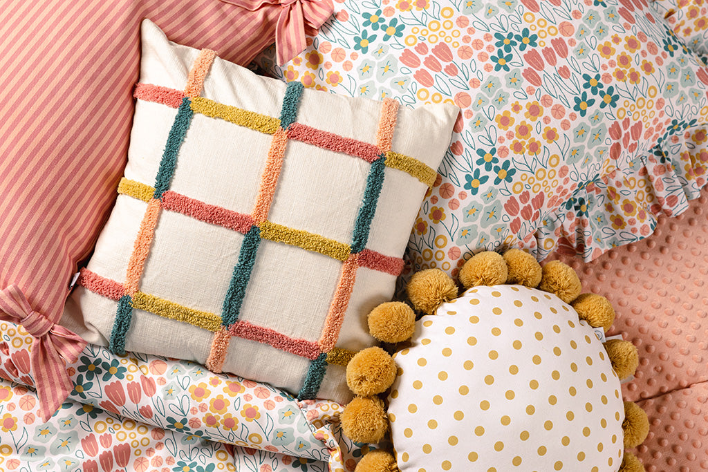 Multi-color and floral accessories.