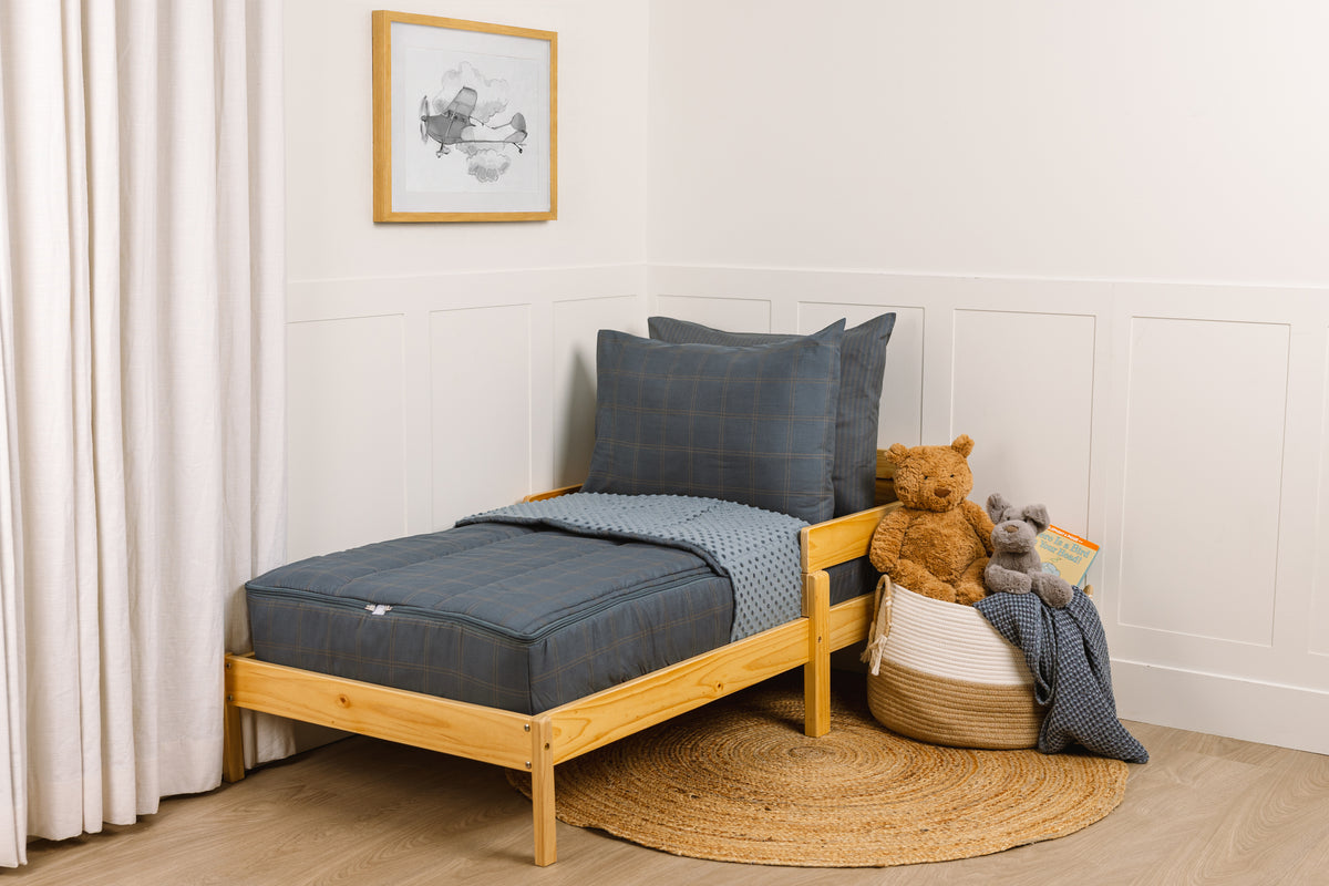 Slate Blue Grid Beddy's